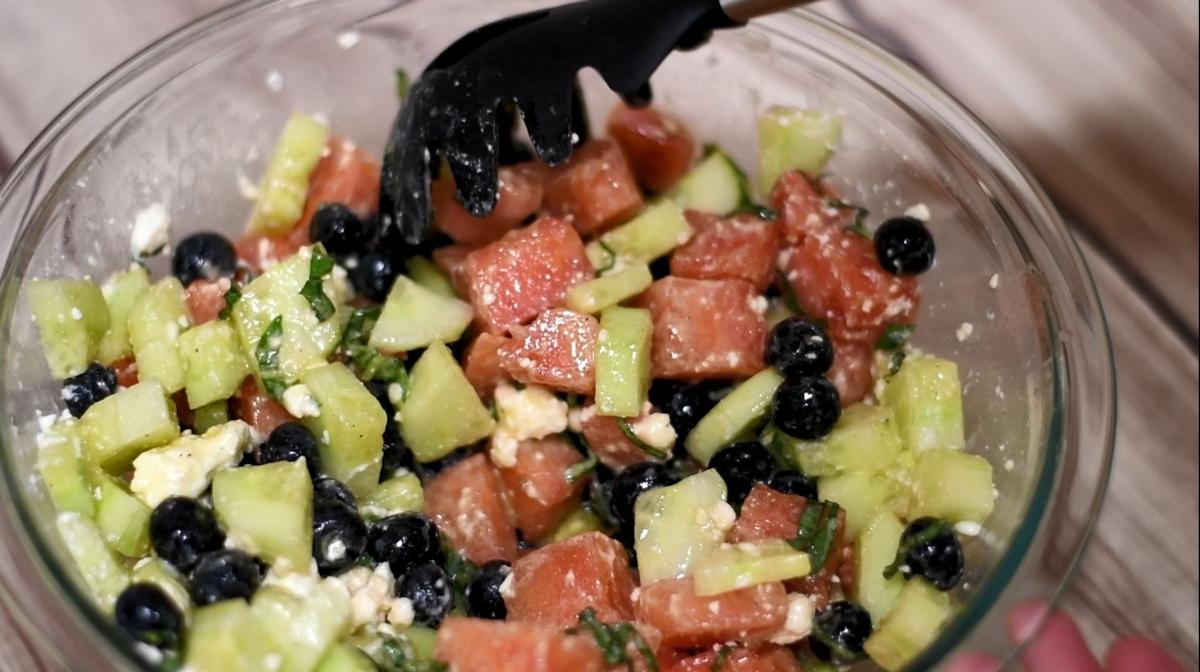 Watermelon Cucumber Salad - Step 3